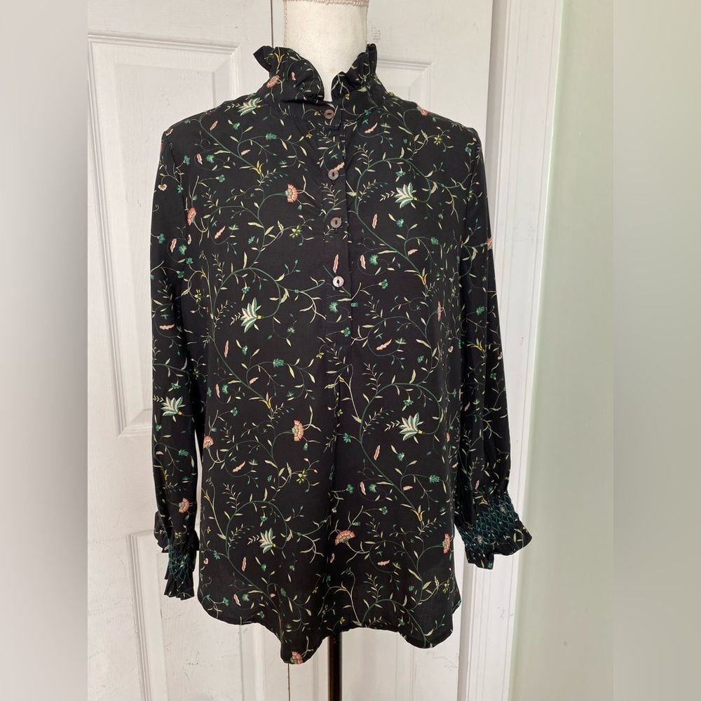 Tuckernuck Camden Vine Tegan Blouse Classic Elegant Business Casual